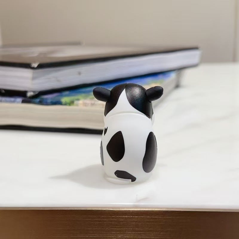Grumpy Cow Car Figurine