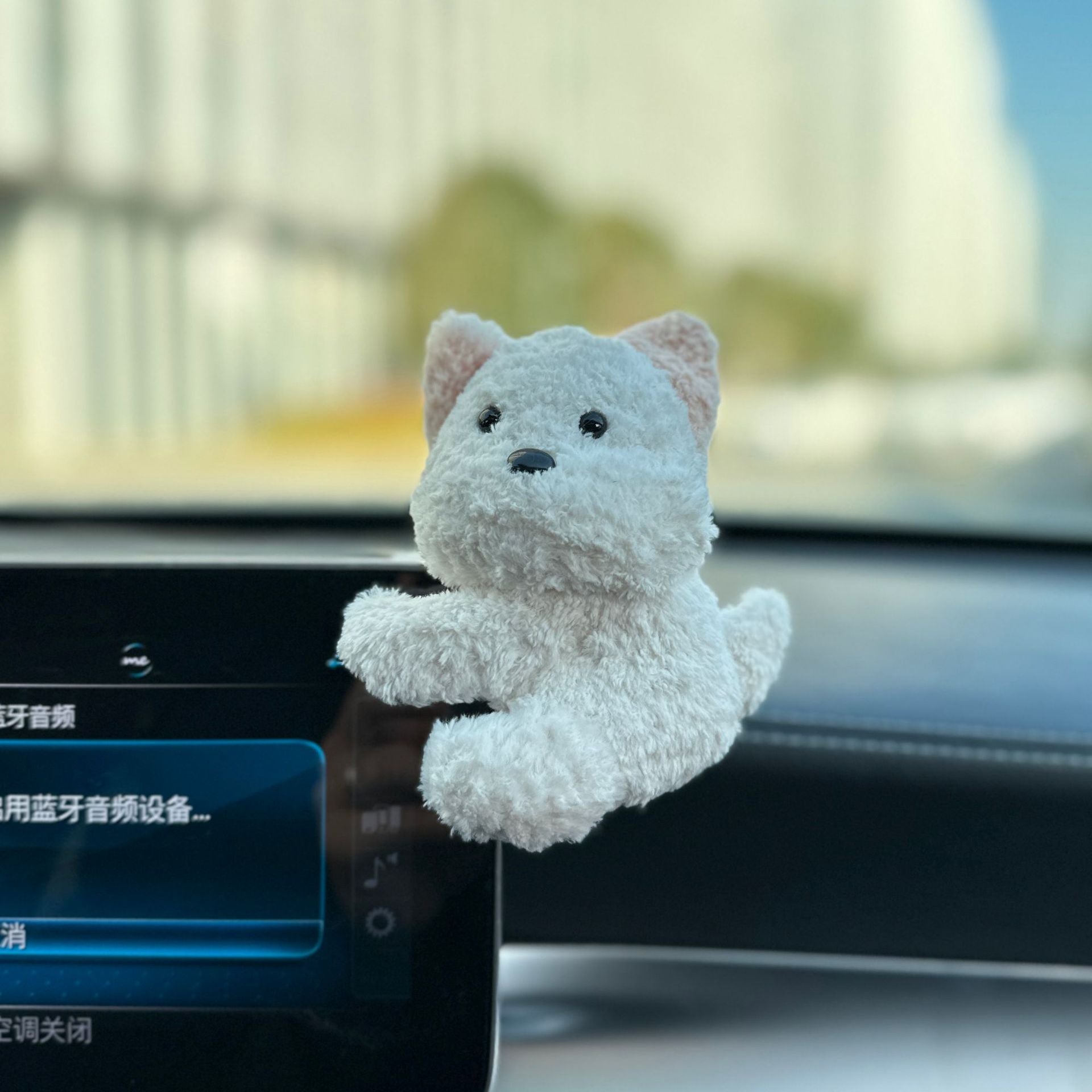 Cute Plush Car Figurine