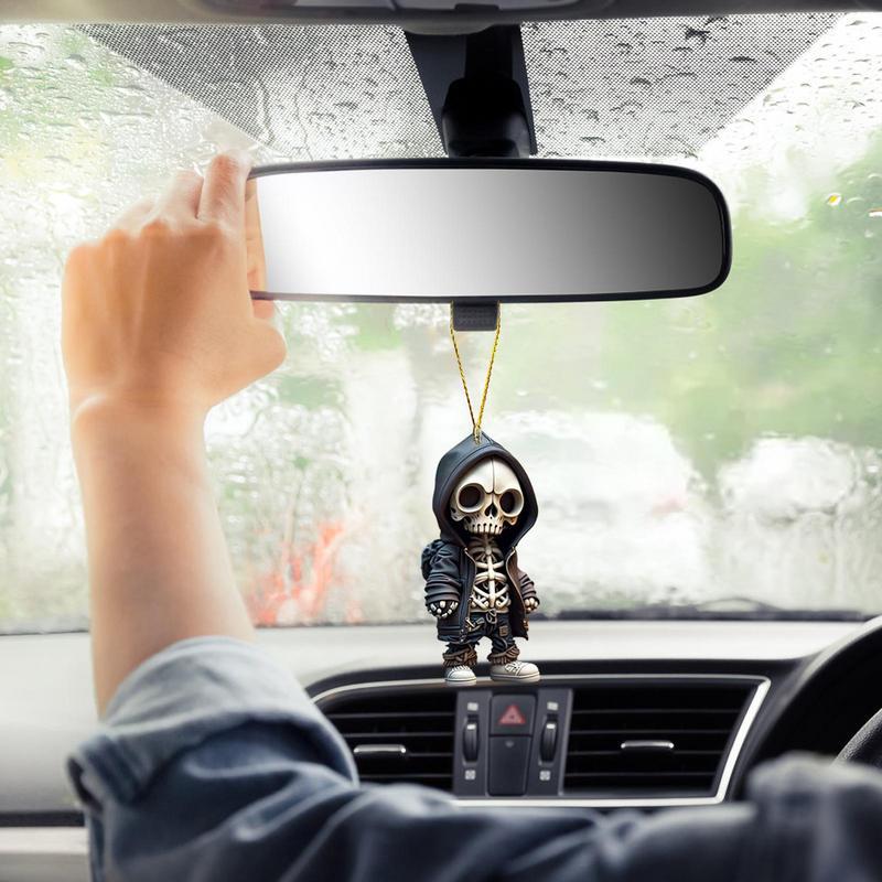 Skeleton Hoodie Car Charm