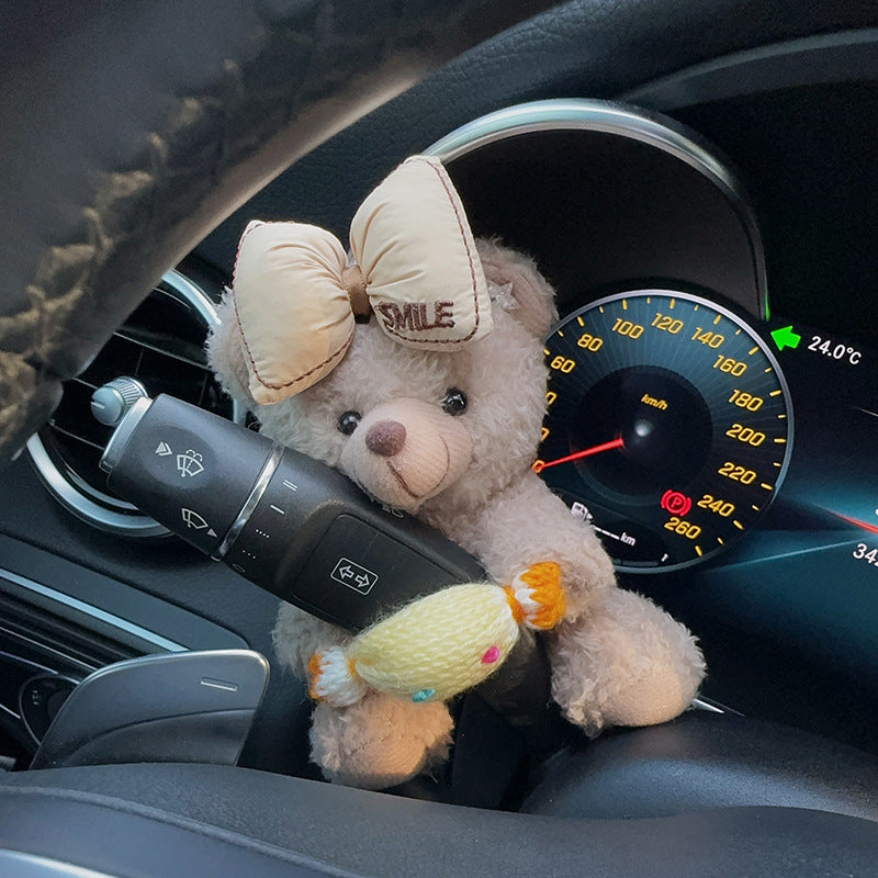 Plush Bear Car Figurine