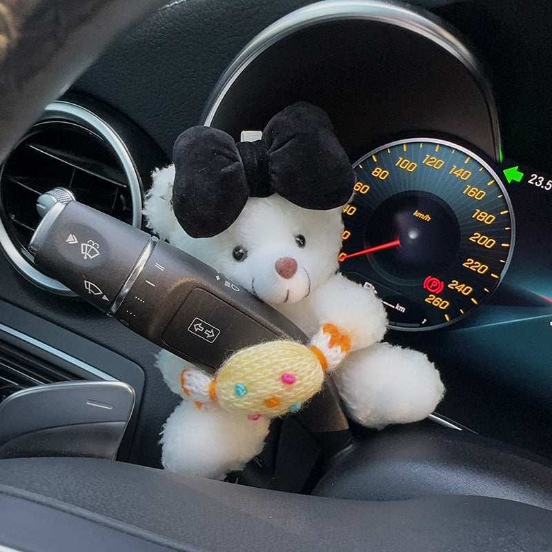 Plush Bear Car Figurine