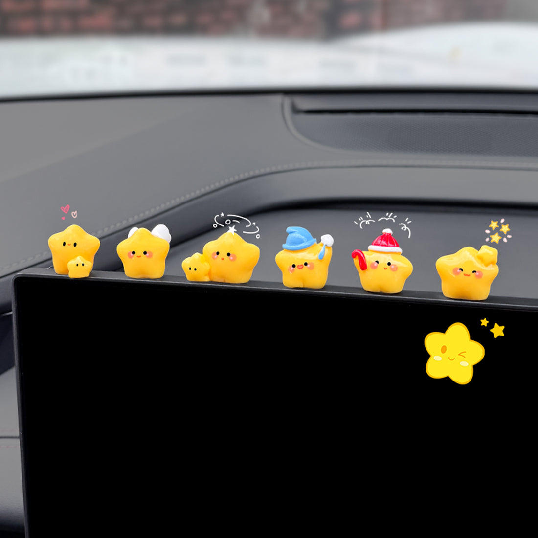 6-Piece Star Car Figurine Set