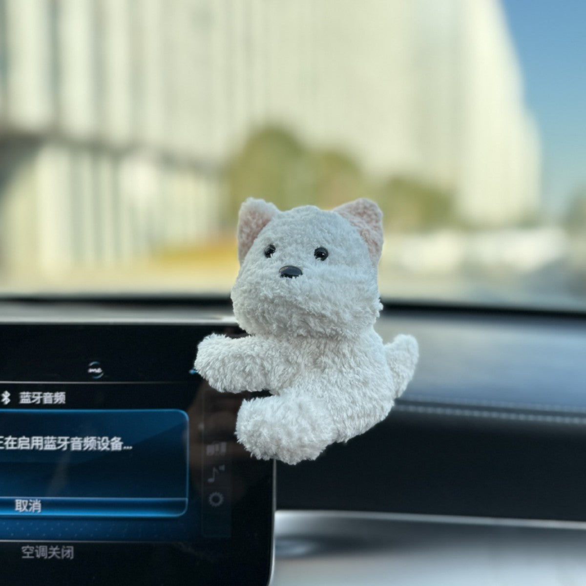 Cute Plush Car Figurine